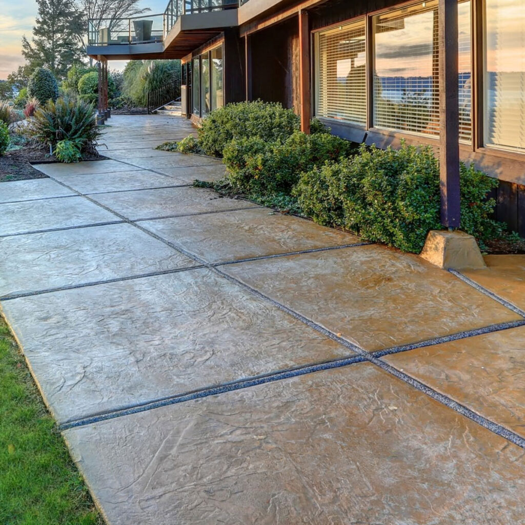 custom concrete stamped patios