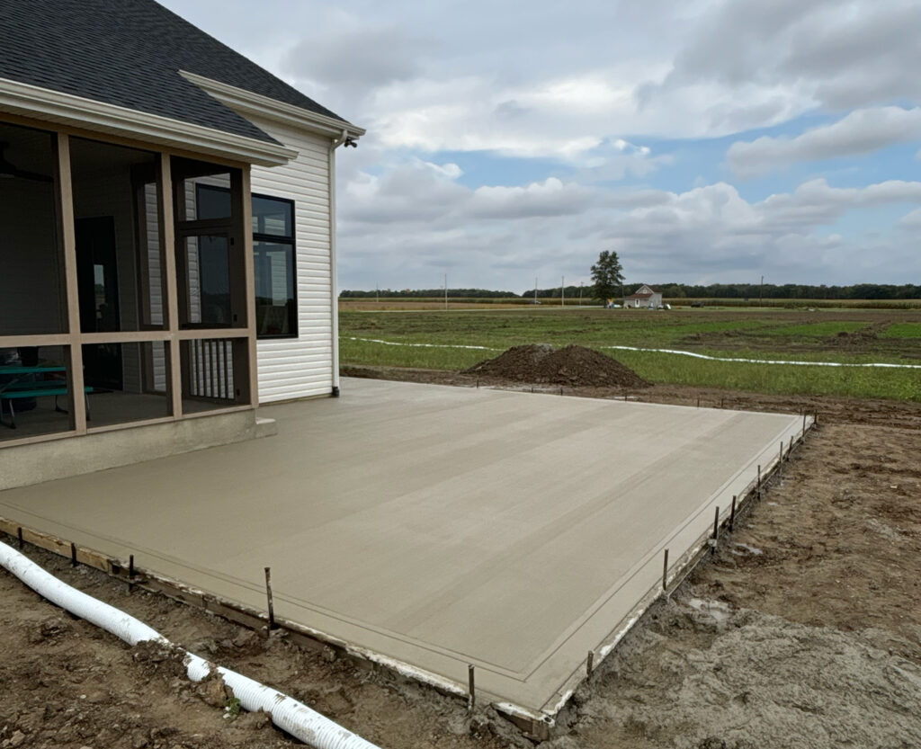 Ft Wayne Indiana residential concrete pad