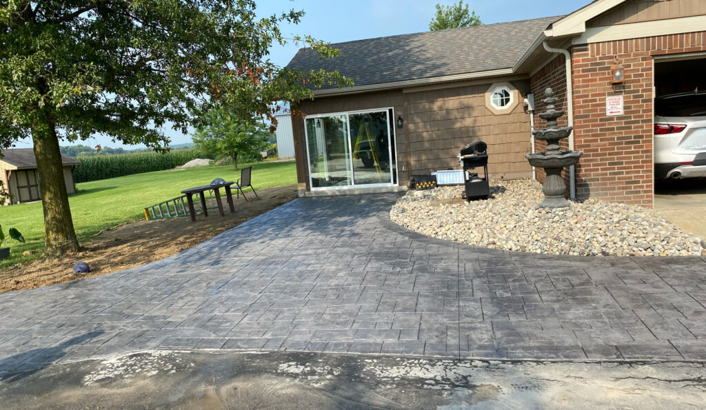 stamped concrete walkway ft wayne